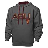 NCAA Arizona State Sun Devilsベンチマークカラーブロックプルオーバーフード、Large、グラファイト/ガーネット