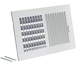 EZ-FLO 61608 Two-Way Sidewall/Ceiling Register [並行輸入品]
