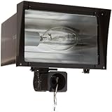 RAB Lighting FZH400SFPSQ Floodzilla Pulse Start Metal Halide Floodlight with Slip Fitter Mount, ED28