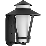 Progress Lighting p6012 via 1ライト17 " Tallアウトドア壁取り付け用燭台with Etched OPA、 94601231 1