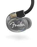 Fender イヤホン 8.5mm チタン製 ダイナミック型 高遮音性 カナル型 グレー DXA1-CHARCOAL 【国内正規品】