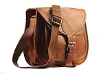 Handolederco. 11 X 9 Brown Genuine Leather Women's Bag /Handbag / Tote/purse/ Shopping Bag [並行輸入品]
