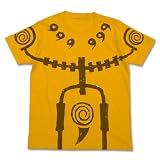 コスパ NARUTO-ナルト- 疾風伝 九尾チャクラモード Tシャツ GOLD Mサイズ