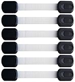 Child Safety Locks Multiple Use Adjustable Locks 3M Adhesive Tape For Easy Installation. No Drills C