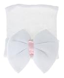 GEMVIE 新生児 ハット コットン キャップ リボン飾り 0-6ヶ月 柔らかい 誕生日 百日祝い ストライプ 赤ちゃん ベビー 保温 きれいめ　撮影 3