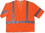 クラス3経済メッシュ安全ベストポケット付き、オレンジ2-xl / 3-xl