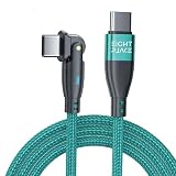 USB Type-C ケーブル 2本セット【180度回転・PD対応 60W急速充電】Type-C to Type-C 高耐久ナイロン 3A充電ケーブル iPad Pro/Galaxy/Xperia/Huawei/Android 各種対応 (グリーン, ２メートル)