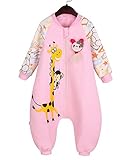 赤ちゃん漫画キリン取り外し可能長袖ジッパーSleeping袋withフィートピンク US サイズ: M カラー: ピンク
