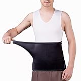 腹巻き メンズ レディース 暖かい 薄手 はらまき ストレッチ ウエストウォーマー 冷え防止 大きいサイズ あったか (XL、黒)