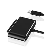 【PCATEC】Type-C to SATA ハードドライブコンバーター変換アダプター 高速 USB3.1 Type-C SATAケーブル 外部電源不要 2.5インチ HDD/SSD対応 USB-C 5Gbps高速 Type C ケーブル New Macbook | ChromeBook (ブラック)