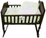 Baby Doll Bedding Royal Cradle Bedding Set, Mint by BabyDoll Bedding