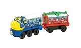 チャギントン CHUGGINGTON 木製シリーズ ホリディブルースター と ミュージカルクリスマスカーゴカー 並行輸入品