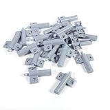 20個入り　家具用ダンパー　ドア、引き出しダンパー　バッファー　クッション　キッチン扉ダンパー　バッファー ガラスヒンジ　ソフトドアクローザー　扉壁にマウント　固定用(グレー)