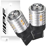 M's Basic by IPF ウィンカー LED バルブ T20 アンバー 530ルーメン ウィンカーポジション対応 ハーフミラートップレンズ仕様 ピンチ部違い対応 別途抵抗必要 2個入 AMZ-WB001
