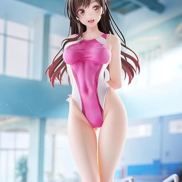 Amazon.co.jp: 彼女、お借りします 水原千鶴 競泳水着Ver. フィギュア