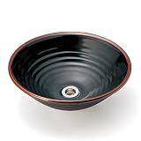 洗面ボール 手洗い鉢 磁器 沙羅 天目 Sサイズ 直径320ミリ