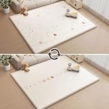 【厚さ2cmのやさしさクッション】 匠plate プレイマット ベビーマット シームレス リバーシブル 120×180 軽量 マット 赤ちゃん 厚手 2cm キッズ 柔らか 防音 防水 防汚 床暖房対応 滑り止め 【日本企業】 (B, 120cm×180cm)