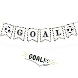 nicrolandee GoalサッカーパーティーバナーFootballサッカーconcessions世界カップサッカー誕生日ベビーシャワーの装飾パーティーデコレーション