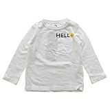 jeans-b. 2nd ジーンズベーセカンド　HELLO ロングTシャツ (オフホワイト) 120cm