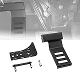 ジープ・ラングラーJL ペダル 左フットレスト アルミ 車用ペダル 運転席側 スチール運転席側 左フットレスト 滑り止め Jeep Wrangler JL 2018-2019 ブラック 短型 3ホール