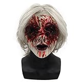 [EnergyPower] ハロウィン・パーティー用マスク 魔女 ゾンビ 髪の毛がついた超リアルマスク 怖いです！ 死体 雪女 悪魔 宇宙人 サタン デーモン ウィッグ お面 仮面 かぶりもの cosplay 変身 変装 Halloweenグッズ コスプレ衣装 フルフェイス クリスマス 仮装大会 学園祭 文化祭 イベント お化け屋敷 お祭り 妖怪 モンスター 怪物 ホラー ジョークアイテム