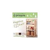 天然木シンプルデザインキッズ家具シリーズマガジンラックホワイト