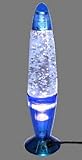 Large 14" Electric Blue Lava / Glitter Party Lamp Night Light [並行輸入品]