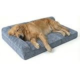 【万博出展ブランド】犬用ベッド [カバー取り外しOKで清潔]ペットベッド 滑り止め付き あご乗せ枕でリラックス 小型犬 中型犬 大型犬 犬 猫 ベッド ペットマット (L字型, アッシュグレー, XL)