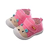 AutumnFall乳児幼児キッズ男の子女の子漫画滑り止めシューズソフトソールSqueakyスニーカーベビーシューズ Age:12M ピンク