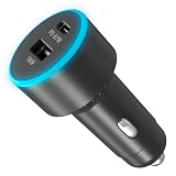 カシムラ シガーソケット カーチャージャー 合計85W 急速充電 2ポート (USB-C PD 67W / USB-A 18W) 12V/24V車対応 独立回路 ノートPC スマホ タブレット 車載充電器 DC-081