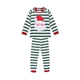 (ビモラ)VIMORA クリスマス サンタ 子供服 ツーピース ストライプ 赤ちゃん コスチューム 女の子 男の子 寝相 衣装 着ぐるみ ベビー服 2歳~7歳 (90cm)