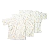 キムラタン 愛情設計 【日本製】フライスサボンプリント短肌着 （日本アトピー協会推薦品） ：50cm クリーム (20486)