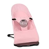 新生児 バウンサーバランス ベビーチェア 3点式シートベルト専用 乳幼児用 揺れ椅子 背もたれ チェア (ピンク)