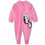 カバーオール 長袖 前開き 綿 ウォッシュクロス 3 Months ペンギン