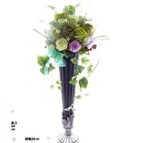 誕生日祝い花 プリザーブドフラワー 陶器コンポート やさしいバラ 移転お祝いの花