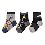 ルコック(le coq) ベビー 3P ENFANT ソックス QB-931163J CMB チャコール/Mグレー 13-15cm