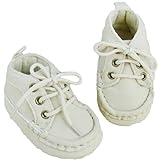 YUEGUANG 新生児靴 ベビーフィート ベビー シューズ 軽くて やわらかい キッズ スニーカー 子供 靴 ベビースニーカー フォーマル 出産祝い 練習靴 履き心地よく 快適 (12cm, ホワイ