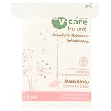 脱脂綿 コットンボール V-Care Natural Cosmetic Pads 100 Pads