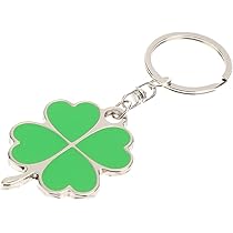 Amazon｜NOLITOY 四つ葉のクローバー キーホルダー 幸運のキーリング