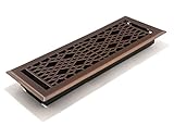Accord AMFRLRBCA414 Cathedral Floor Register, 4-Inch x 14-Inch(Duct Opening Measurements), Light Oil
