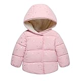 NiceYY 1 - 3 歳 ベビー服 ダウンジャケット 星柄 子ども ダウンコート フード付き 裏起毛 男女兼用 幼児 アウター キッズ コート ダウンジャケット 男の子 女の子 ダウン 子供服 こ