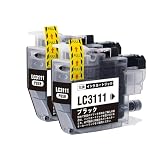 【SEASKY】LC3111BK ブラック 黒 染料 2個セット ブラザー Brother 対応 LC3111 互換インク 純正 と併用可能 残量表示機能付 プリンター用 ISO9001認証工場 DCP J572N J577N J582N J978N J998DN J973N J982N J987N インク