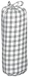 Taftan Checks 7mm Fitted Sheet 70 x 140cm (Big, Grey) by Taftan