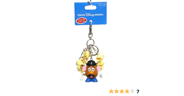 Amazon ミスター ポテトヘッド ポップコーンバケットキーチェーン ストラップ ディズニーリゾート限定 携帯ストラップ トイ ストーリー アニメ 萌えグッズ 通販