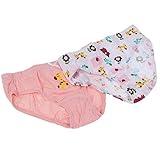 【ノーブランド品】 2枚　子供　キッズ　コットン　下着　ブリーフ　パンティー　パンツ　可愛い　全3サイズ4パタン - キリンガールズ, 5-6T