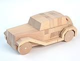 No.111　クラシックカー　　木のおもちゃ　組木 OSKオガワ精機
