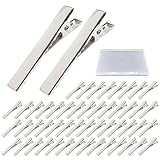 ヘアクリップ 約50個入り ヘアピン やっとこピン 髪留め 金具 パーツ シルバー 4.1cm NYANDELMO ND-0152-R04-SV4.1