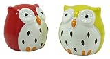 What a Hoot Owl Savings Bank 3.5 " X 3.25 "赤と黄色( Bundle of 2 )
