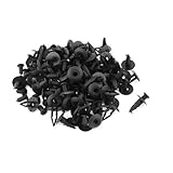 100×8ミリメートル穴黒いプラスチックリベット車のドアトリムパネルリテイナーファスナー