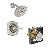 Delta Delta KSDAD-T14292-SS Addison Shower Kit Pressure-Balance Single-Function Cartridge, Brillianc